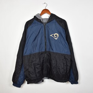 Vintage St. Louis Rams NFL Men's Authentic 58 Sports Leather Jacket Sz Large