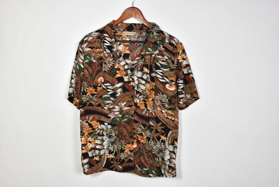 Vintage Tropical Hawaiian Short Sleeve Shirt - image 1