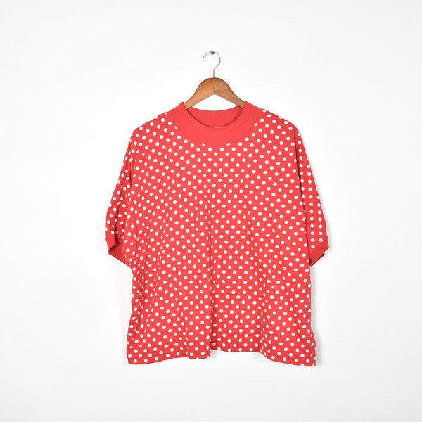 Red Emblem Polka Dots Tee