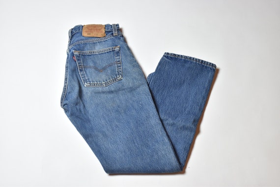 Vintage Blue Levi 501 High Waisted Mom Jeans