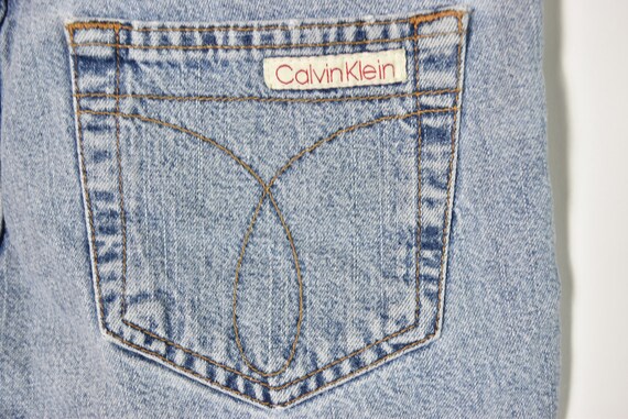 Vintage CALVIN KLEIN Light Blue Denim Shorts - image 3