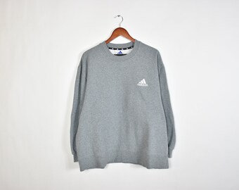 adidas grey crew neck sweater
