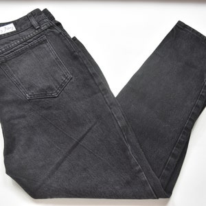Vintage Black Denim Paris Blues Mom Jeans