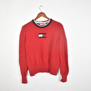 Vintage Red Tommy Hilfiger Knitted Sweater