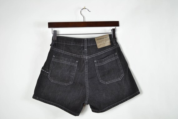 Vintage High Waisted Black Jordache Shorts - image 2