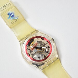 Vintage Clear 1999 World Ski Championships Magic Snow Swatch Watch
