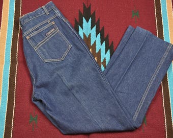 Vintage 70's High Waisted Straight Leg Blue Calvin Klein Mom Jeans