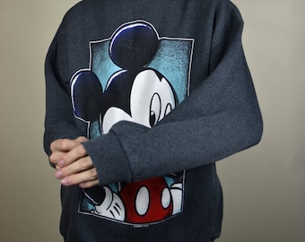 Sudadera Mickey Mouse Gris Oscuro