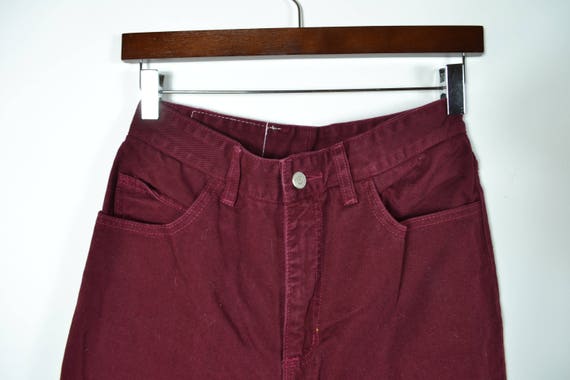 Maroon High Waisted Mom Jeans - image 5