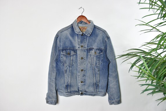 Vintage Worn Light Washed Denim Jacket 