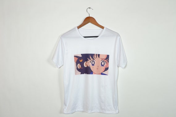 Sailor Moon Sailor Saturn and Cat T-Shirt