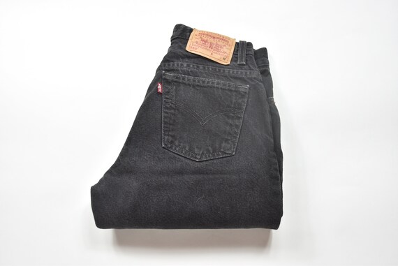 Vintage Black Levis 550 High Waisted Mom Jeans - image 2