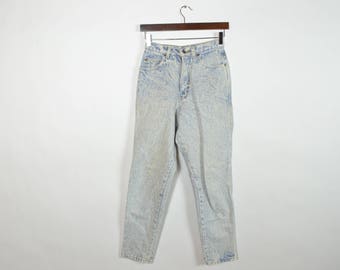Vintage High Waisted Acid Wash Jeans