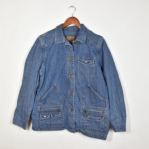 Vintage Denim Fisherman Style Jacket