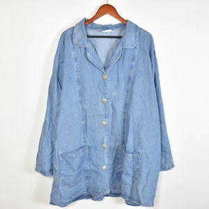 Vintage Blue Denim Oversized Jacket