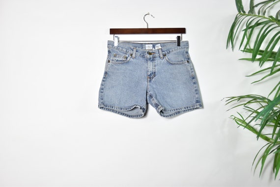 Vintage CALVIN KLEIN Light Blue Denim Shorts - image 1