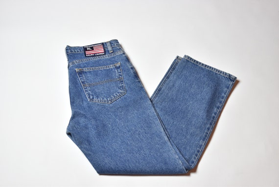 Vintage Rare Ralph Lauren Blue Jeans - image 1