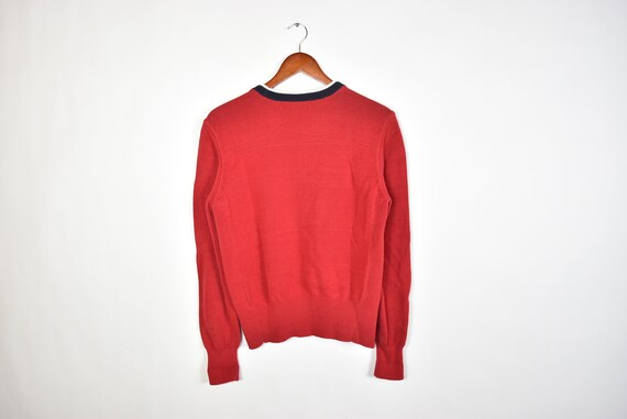 Vintage Red Tommy Hilfiger Knitted Sweater - image 2