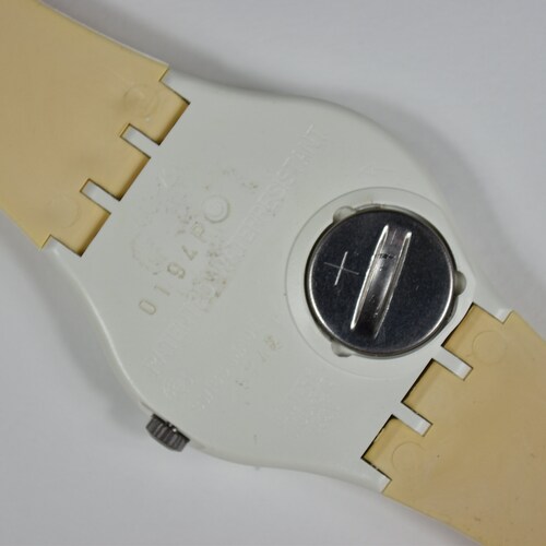 Vintage Swatch Watch good - 1990 Short Leave Unisex Watch