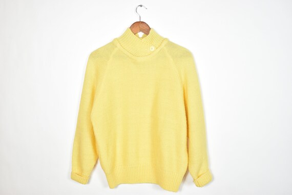Vintage Yellow Long Sleeve Pullover Sweater - image 1