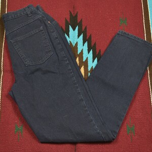 Vintage Dark Navy Blue High Waisted Mom Jeans