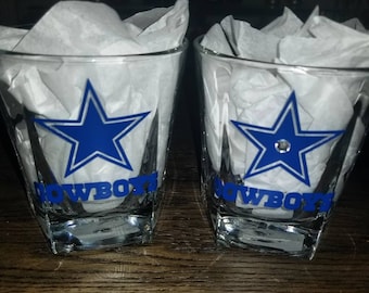 Dallas Cowboys Bourbon Glasses (set of 2)