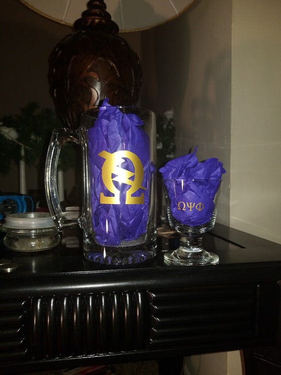 Omega Psi Phi Beermug & shot glass | Etsy Omega Psi Phi pillow | Etsy