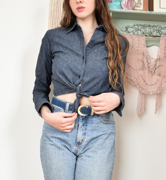 jeans that button up the front