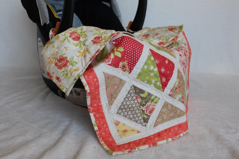 Car Seat Blanket Baby Quilt Stroller Blanket Car Seat Cover Etsy