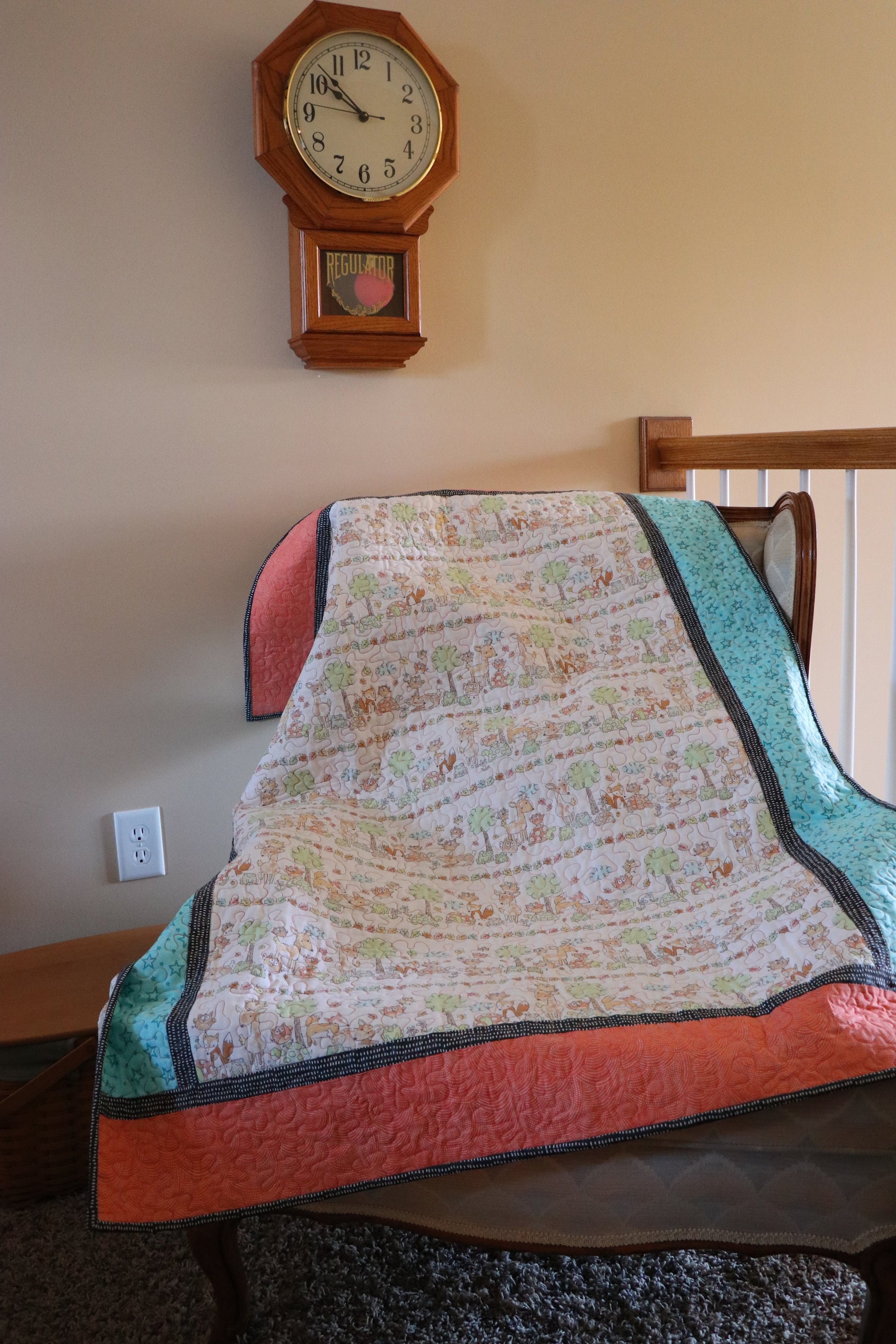 Baby Forest Animals/Owl Quilt