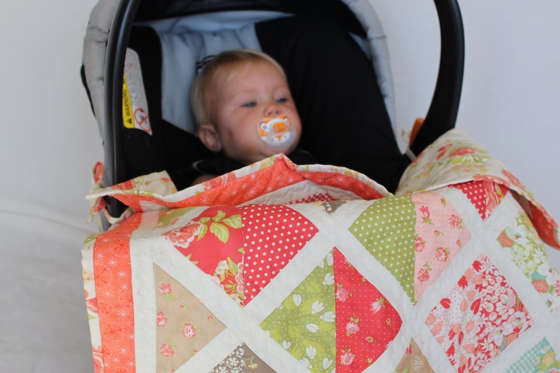 Car Seat Blanket Baby Quilt Stroller Blanket Car Seat Cover Etsy
