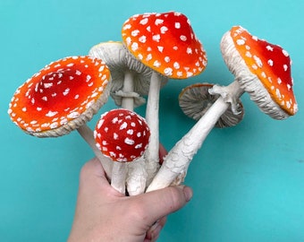 Mushroom 3 size papier-mâché