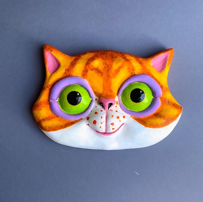 Cat Wall Decor Papier mache Kids Room Gift Etsy cat-wall-decor-papier-mache-kids-room-gift-etsy