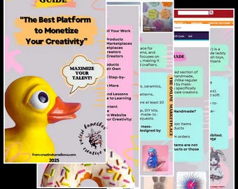 Monetize Your Creativity Guide: Platforms for Handmade & Digital Products (PDF Download)