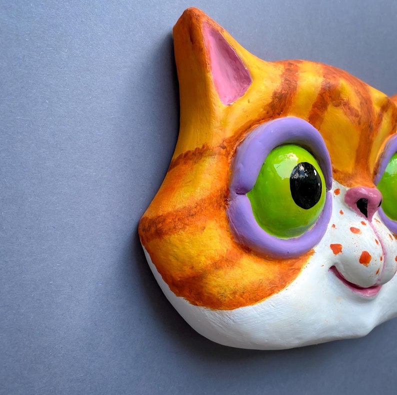 Cat Wall Decor Papier mache Kids Room Gift Etsy cat-wall-decor-papier-mache-kids-room-gift-etsy
