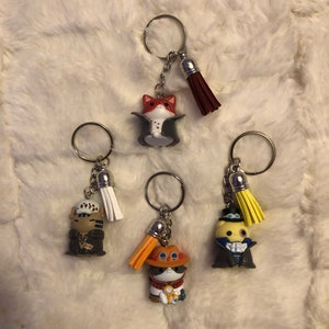 Pírate Anime Cats Keychains