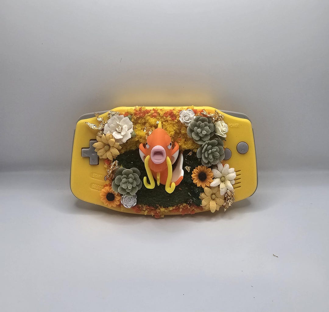 Magikarp Gameboy Mini Monsters Magikarp Gameboy Terrarium - Etsy