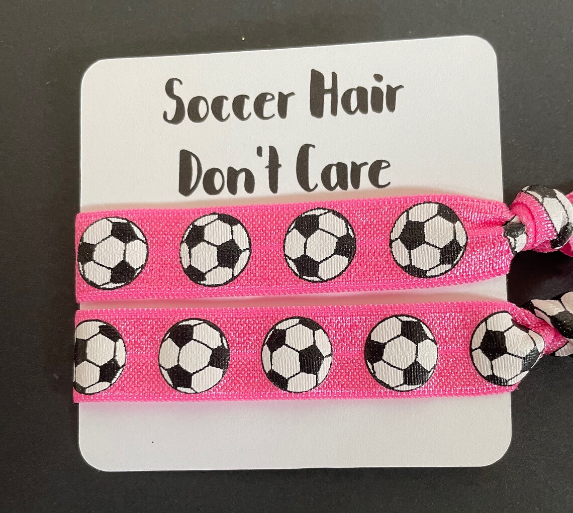 Soccer Hair Dont Care Hair Tie Set - Etsy