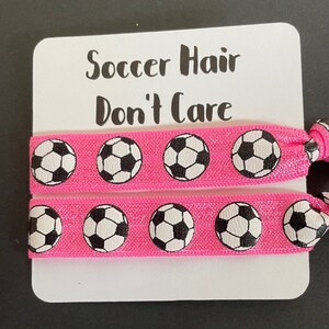 Soccer Hair Don’t Care Hair Tie Set - Etsy