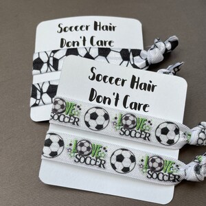 Soccer Hair Dont Care Hair Tie Set | Etsy