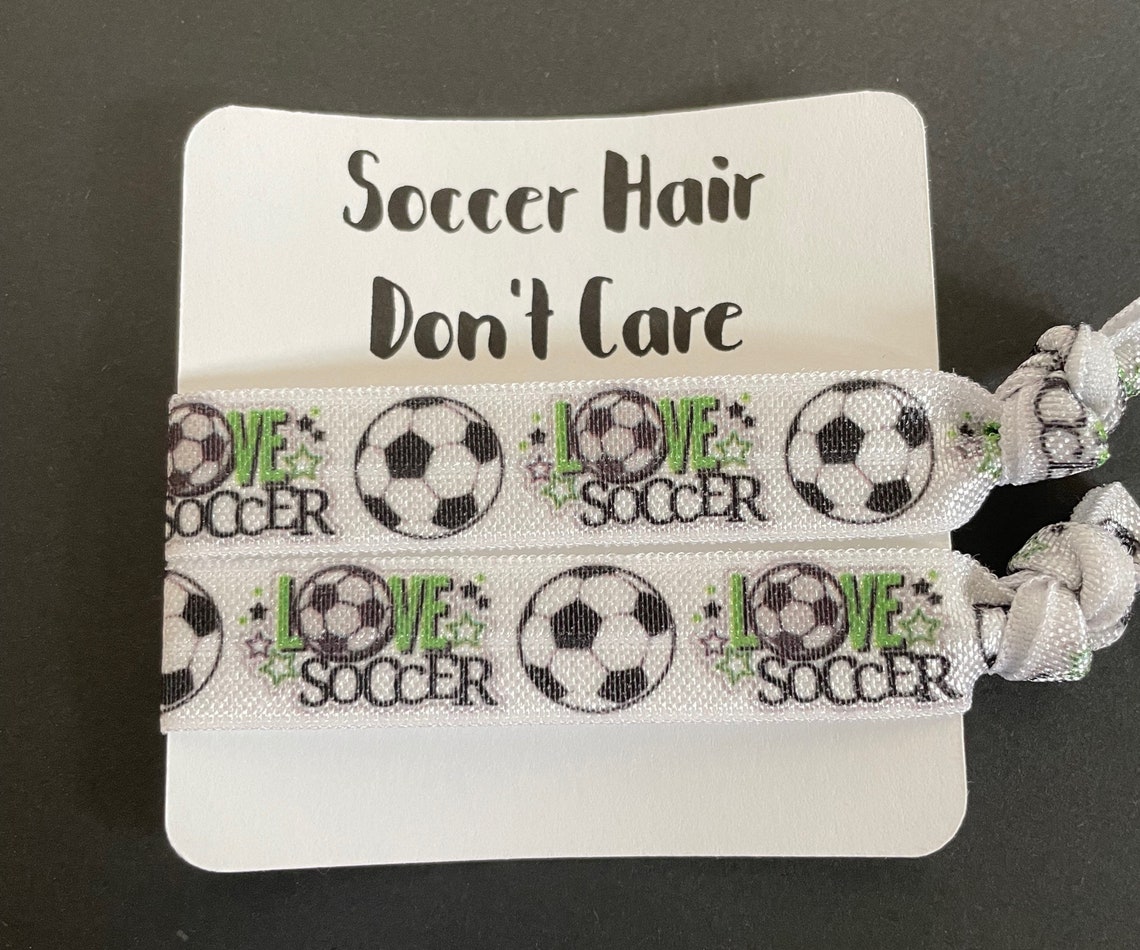 Soccer Hair Dont Care Hair Tie Set - Etsy