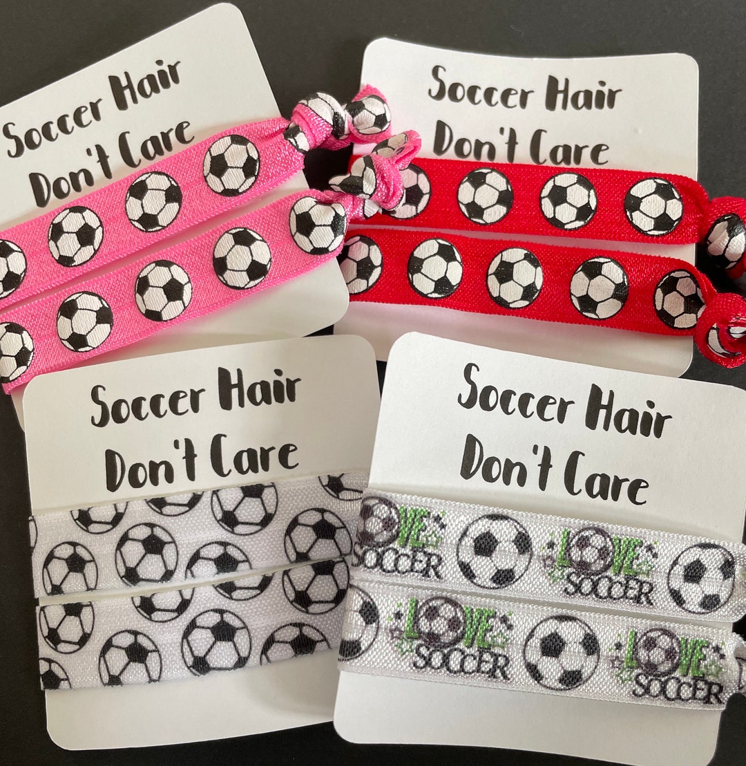 Soccer Hair Dont Care Hair Tie Set - Etsy