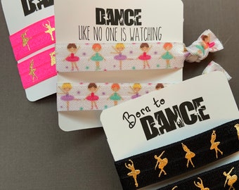 Dance Like No One Is Watching Hair Tie Set; Dance Recital Gifts; Dance Team Gifts