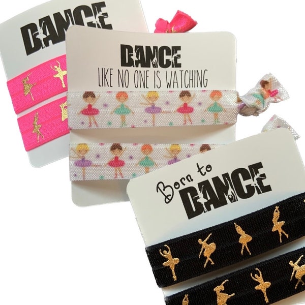 Dance Like No One Is Watching Hair Tie Set; Dance Friends Make the Best Friends; Dance Recital Gifts; Dance Team Gifts