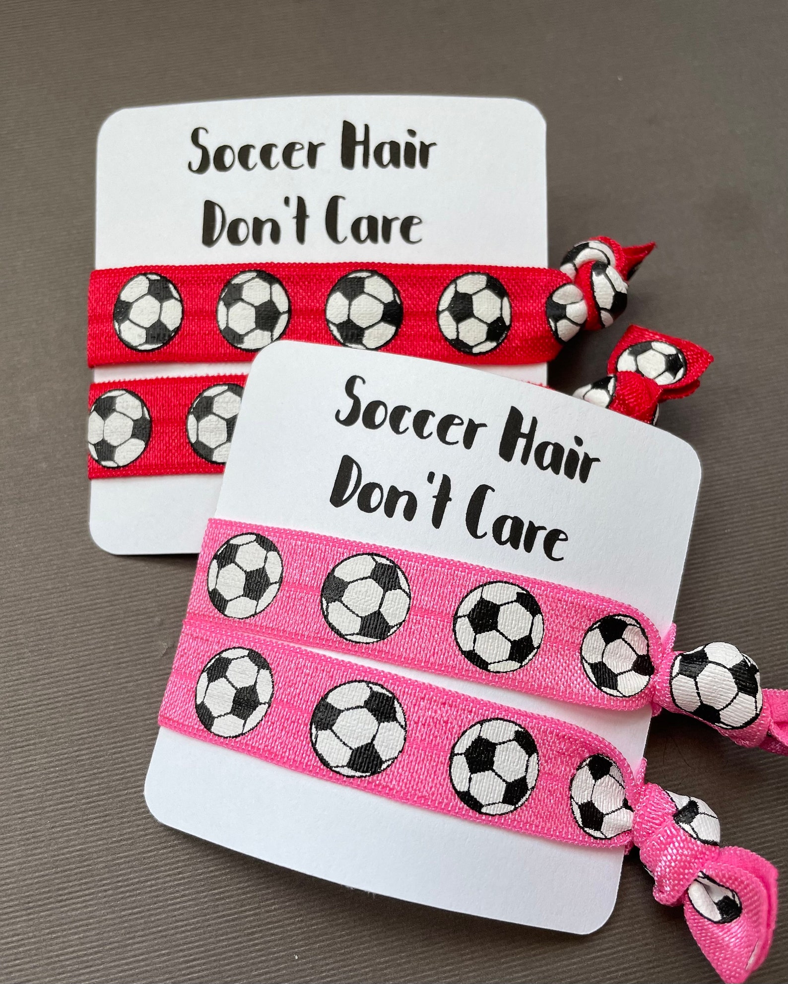 Soccer Hair Dont Care Hair Tie Set | Etsy