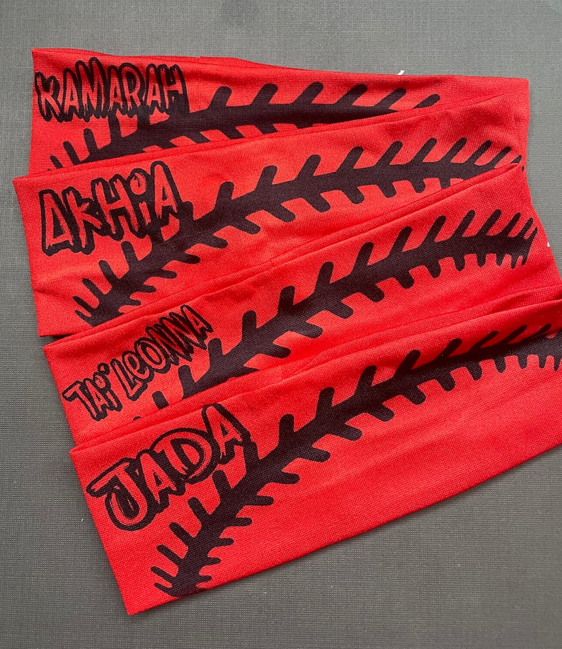 Softball Headband Personalized With Name or Team Name Etsy