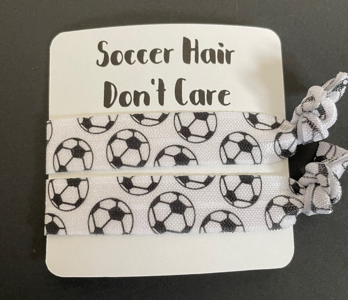 Soccer Hair Dont Care Hair Tie Set - Etsy