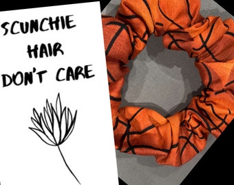 Basketball Scrunchie: Handmade Hair Accessory