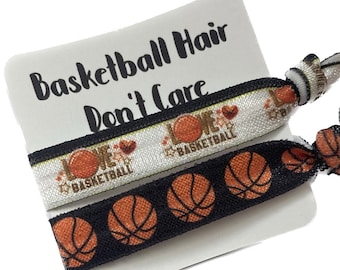 Basketball Hair Tie Set: Sports Team Accessory
