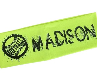 Softball Headband Personalized with Name or Team Name